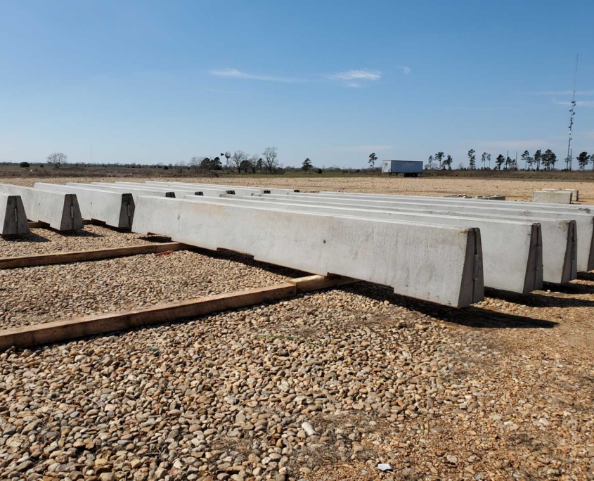 Single Slope Concrete Barrier Summit Precast Concrete, LP Montgomery, TX