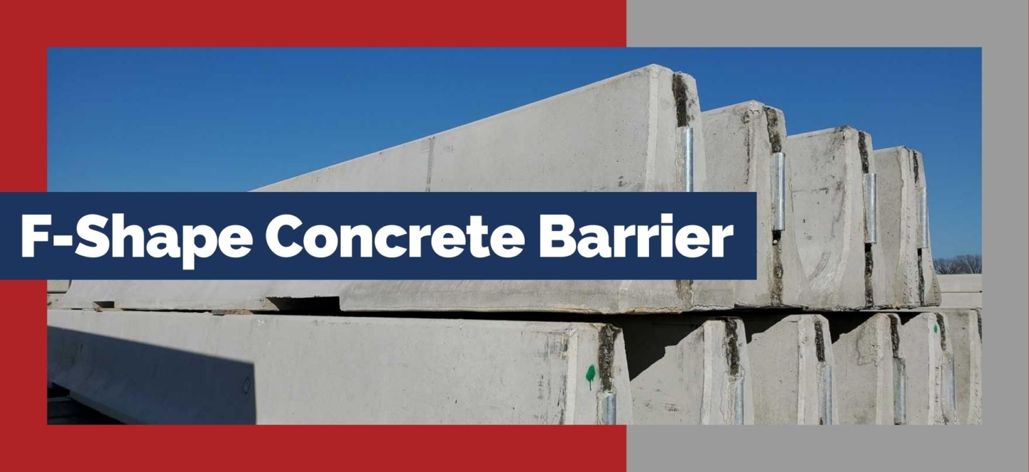 Fshape Concrete Barrier Summit Precast Concrete, LP, Montgomery, TX